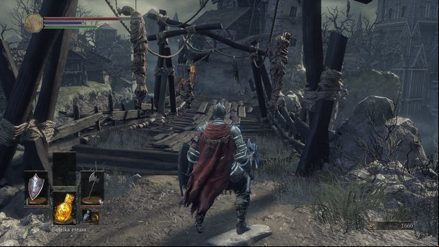 The other path leads through this bridge. - Undead Settlement - path from the great square through the bridge (on the right) - Walkthrough - Dark Souls III Game Guide & Walkthrough