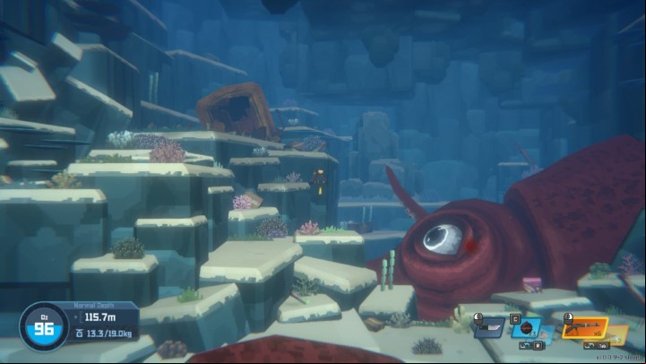 Aggressive fish, jellyfish, or sharks are permanent elements of the underwater world - be prepared to encounter them when diving further into the Blue Hole - Dave the Diver: Are there scary scenes? - Quests and Campaign - Dave the Diver Guide