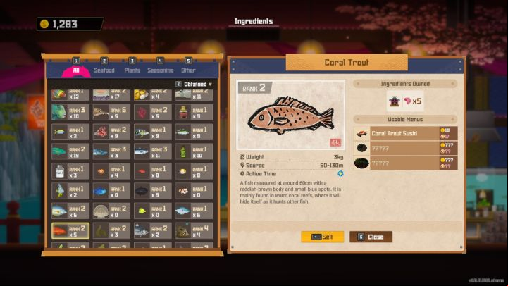 Coral Trout is one of many species of fish inhabiting the Blue Hole - Dave the Diver: How to catch a Coral Trout? - Fishing - Dave the Diver Guide