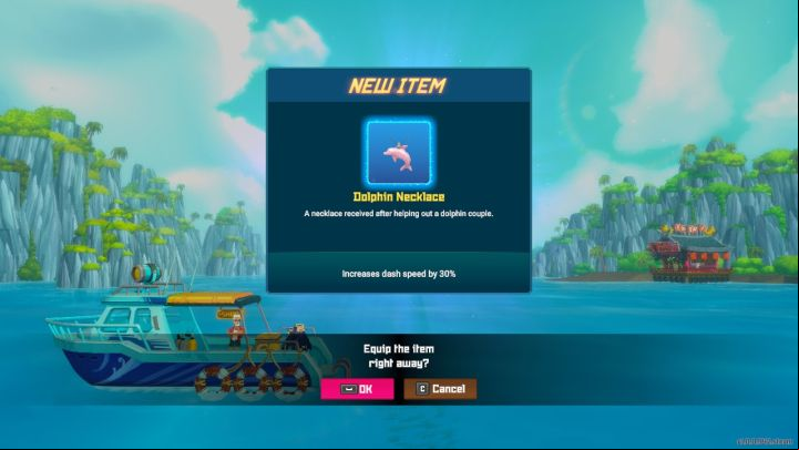 The main prize for completing the dolphin quest chain is a Charm - Rusty Dolphin Necklace - Dave the Diver: How to help dolphins? - Quests and Campaign - Dave the Diver Guide