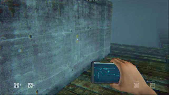 Note attached to the building wall in the middle - Level 4 - Forest - Storyline - Daylight - Game Guide and Walkthrough