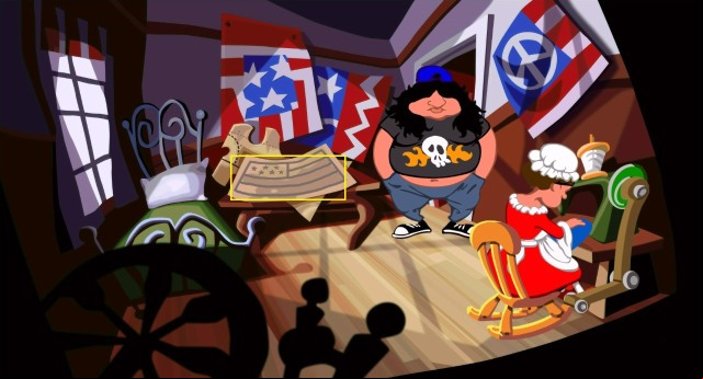 Switch to Hoagie and go back to the motel - Find oil, vinegar and some gold, and give them to Red Edison - Walkthrough - Day of the Tentacle: Remastered - Game Guide and Walkthrough