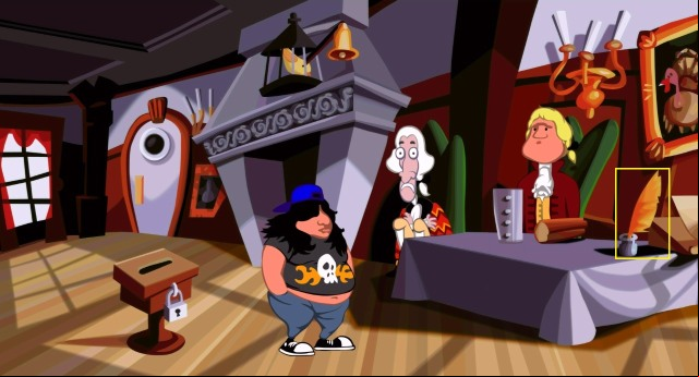 Switch to Hoagie and go back to the room with fireplace - Find oil, vinegar and some gold, and give them to Red Edison - Walkthrough - Day of the Tentacle: Remastered - Game Guide and Walkthrough