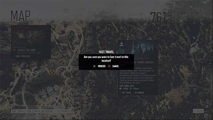 As the Days Gone game has a large, open world, there is a quick travel feature available - Days Gone: Frequently asked questions - Mini-FAQ - FAQ - Days Gone Guide