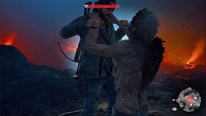 If you dont shoot the monster fast enough, it can make a melee attack or catch Deacon - Days Gone: How to kill Reacher boss? - Combat - Days Gone Guide