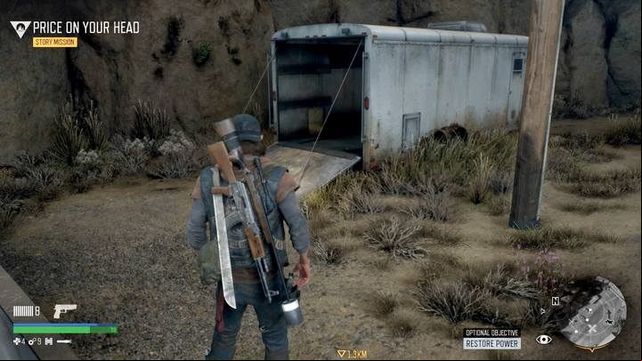Using survival vision, you can track the trails that will eventually lead you to a white trailer by the rocks, in the corner - Days Gone: Belknap - map, important locations - Belknap region maps - Days Gone Guide