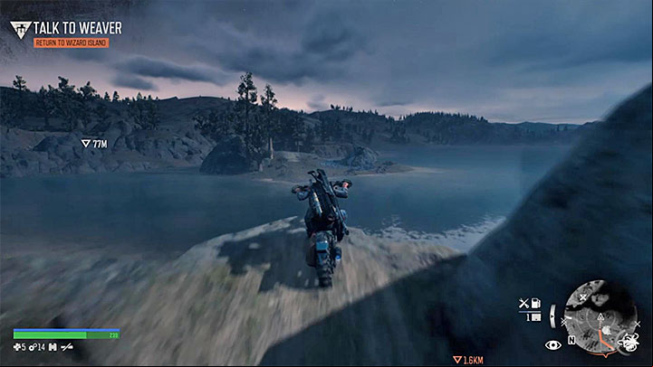 NERO Research Site is located on the Eastern shore behind the water - Days Gone: Highway 97 - map, important locations - Highway 97 region maps - Days Gone Guide