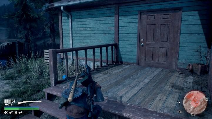 In this mission there is a sort of bug - sometimes you have an opportunity to release the prisoner through a wall at the stairs, on the right, without entering the building. - Days Gone: Protecting the Weak - walkthrough - Main storyline - Days Gone Guide