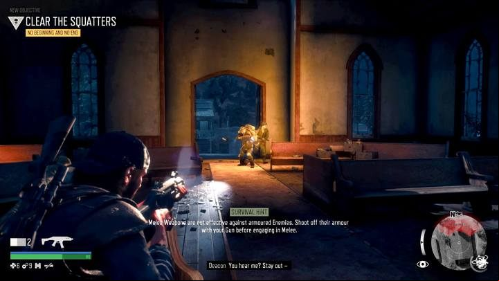 Beware of the armored enemy who will occupy the main entrance. - Days Gone: I - walkthrough - Main storyline - Days Gone Guide