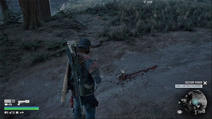 Going in the direction of the questionnaire, will let you reach the blue circle on the mini-map - Days Gone: What are question marks on the mini-map? - Exploration - Days Gone Guide