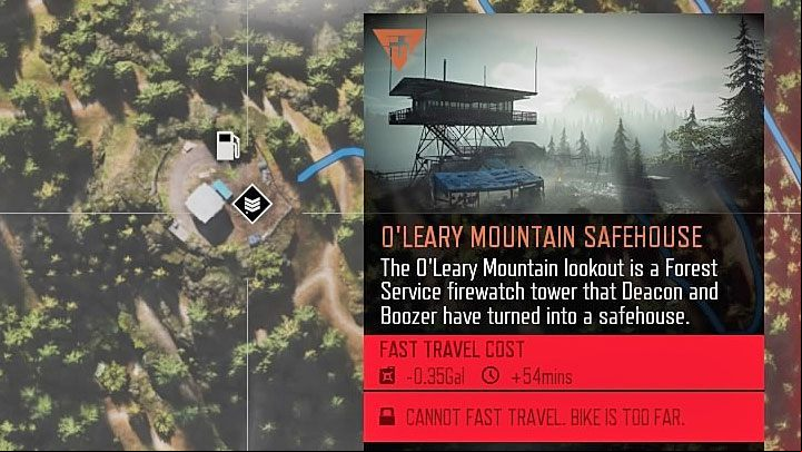 Even if you select a fast travel point, the game may not allow you to perform this action - Days Gone: How to use fast travel? - Exploration - Days Gone Guide