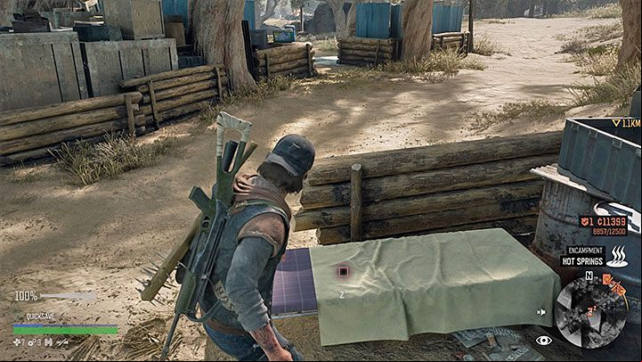 The time of day can be changed by using the bed - Days Gone: How to change time of day? - Campaign - Days Gone Guide