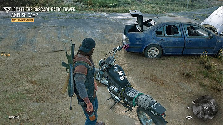 The easiest way to check the amount of fuel in the motorcycle tank is to approach the machine while it is parked - Days Gone: How to get motorcycle fuel? - Motorcycle - Days Gone Guide