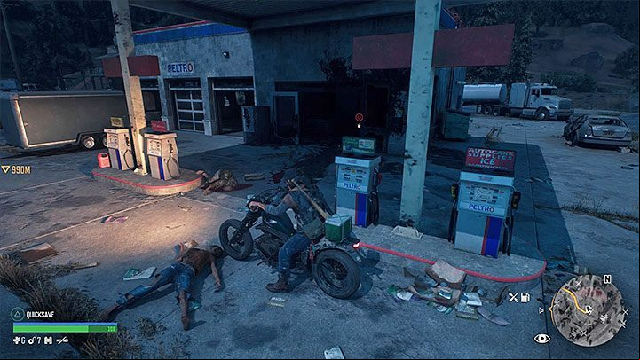 Getting petrol from a dispenser or a tank is the most convenient method of refuelling the motorcycle, but unfortunately, it is only possible in selected locations within the world - Days Gone: How to get motorcycle fuel? - Motorcycle - Days Gone Guide