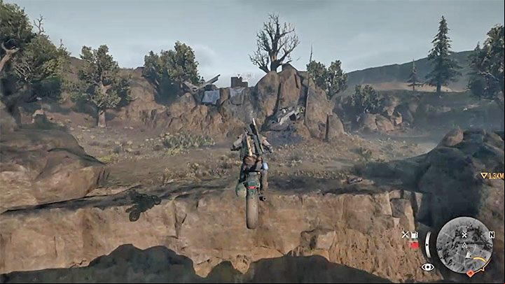 As we have already said, the unique application of nitro is the ability to through precipices (example in the picture) - Days Gone: How to unlock nitro? - Motorcycle - Days Gone Guide