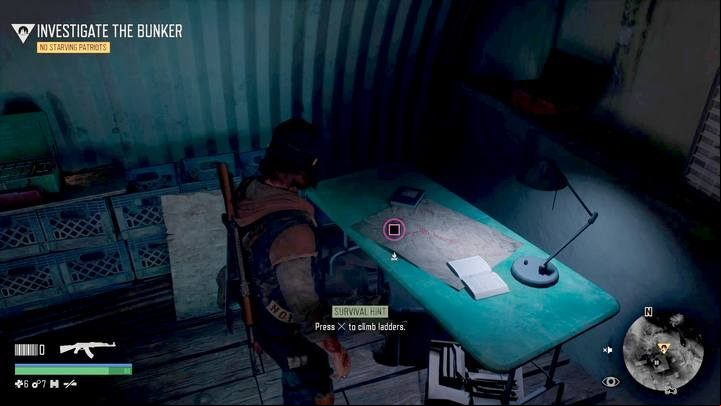 In each of the bunkers in the enemy camps you will find this map. - Days Gone: Gear Up For The Ride - walkthrough - Main storyline - Days Gone Guide