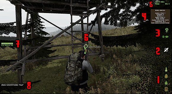 1 - Interface - DayZ - Game Guide and Walkthrough