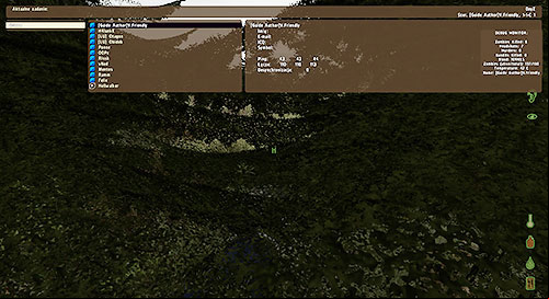 As for the list of players, you should check it regularly to find out if your victim/killer is still on the server or if a larger number of players from the same clan have appeared - First - PVP, interacting with other players - DayZ - Game Guide and Walkthrough