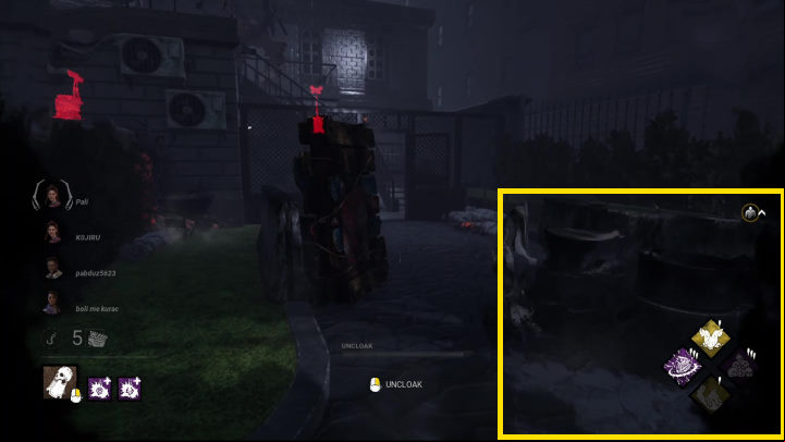Distortion caused by The Wraith's camouflage. - Dead by Daylight: The Wraith - perks, power - Hunters - Dead by Daylight Guide