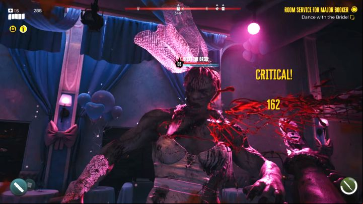 Becky mainly relies on two attacks - Dead Island 2: How to beat Becki the Bride? - Bosses - Dead Island 2 Guide