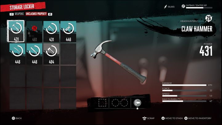 It may happen that after completing a quest, you'll receive a weapon as a reward, but your inventory is full - Dead Island 2: Tips and Tricks - Basics - Dead Island 2 Guide