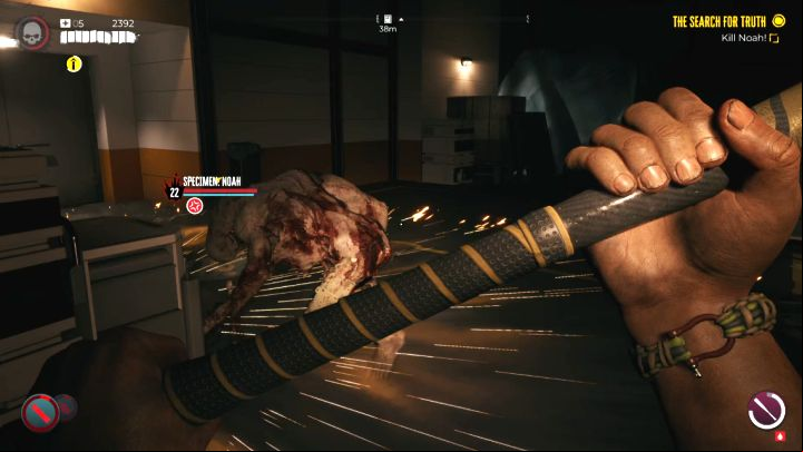 As for the Mutator's melee attacks, he performs two sweeps with its limbs, followed by a ground strike that generates a shockwave - Dead Island 2: How to beat Specimen Noah? - Bosses - Dead Island 2 Guide