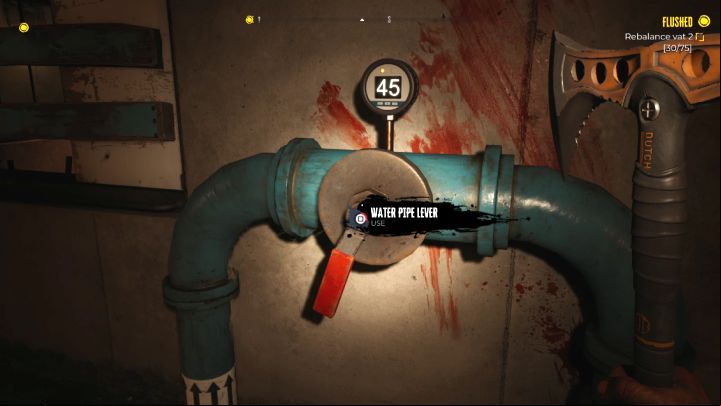 Reach the pipe with a value of 45 quickly - Dead Island 2: Brentwood Sewer pressure puzzle - Puzzles - Dead Island 2 Guide