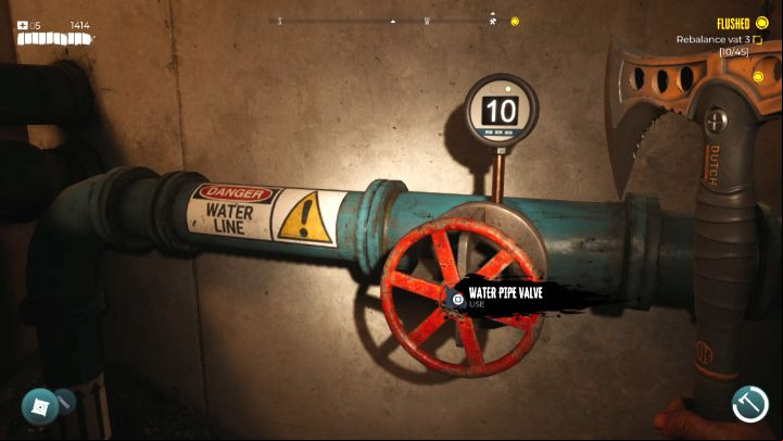 The third part of the puzzle is to get the value of 45 - Dead Island 2: Brentwood Sewer pressure puzzle - Puzzles - Dead Island 2 Guide