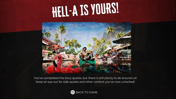 It is not necessary to all optional activities before finishing the game - Dead Island 2: Is there a point of no return and endgame? - FAQ - Dead Island 2 Guide