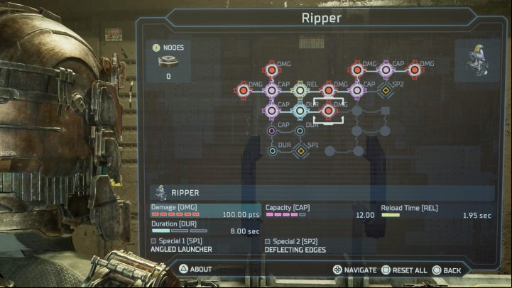 Each acquired weapon in the game has its own development tree - Dead Space Remake: List of the best weapons - Basics - Dead Space Remake Guide