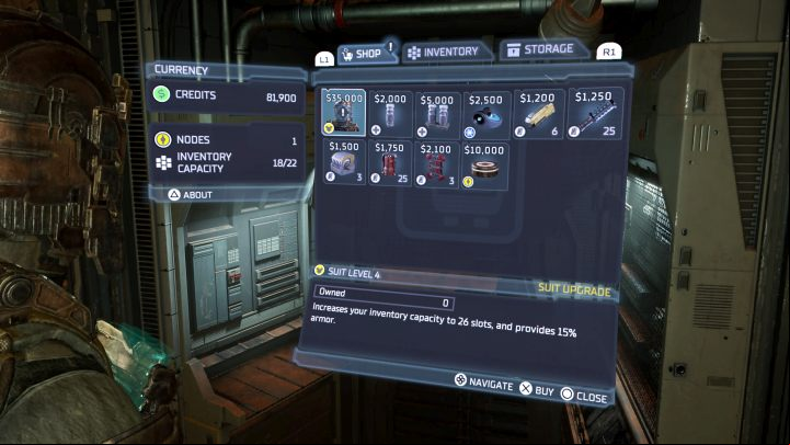 The features of the level 4 RIG are - Dead Space Remake: All suits (RIG) - list of secrets - Secrets and Collectibles - Dead Space Remake Guide
