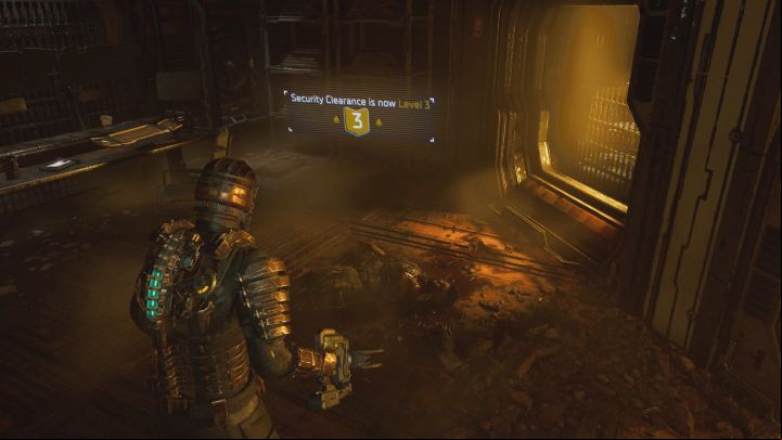You will get Security Clearance Level 3 automatically as you progress through the main storyline - Dead Space Remake: How to get security clearances? - FAQ - Dead Space Remake Guide