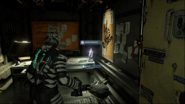 You will reach the secret part of the office with the collectible - Dead Space Remake: Marker Fragments - list of secrets - Secrets and Collectibles - Dead Space Remake Guide