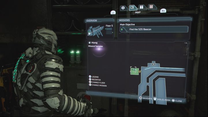 The fragment is in the Mineral Samples room on the Mining Deck - Dead Space Remake: Marker Fragments - list of secrets - Secrets and Collectibles - Dead Space Remake Guide