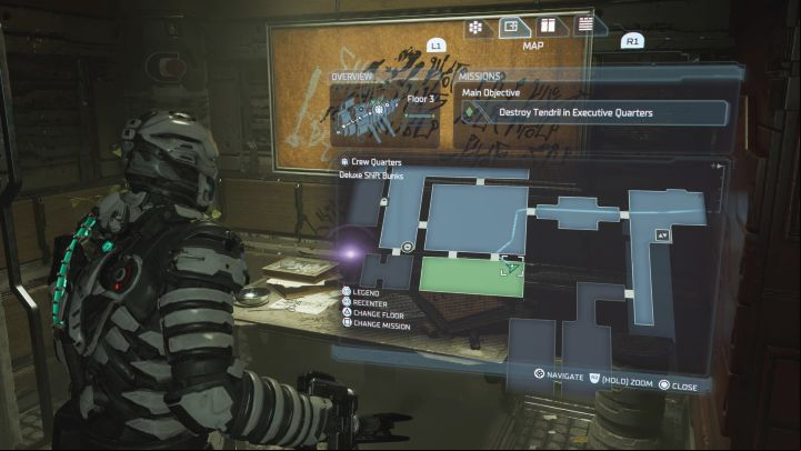You can now reach the southern room, Deluxe Shift Bunks - Dead Space Remake: Marker Fragments - list of secrets - Secrets and Collectibles - Dead Space Remake Guide