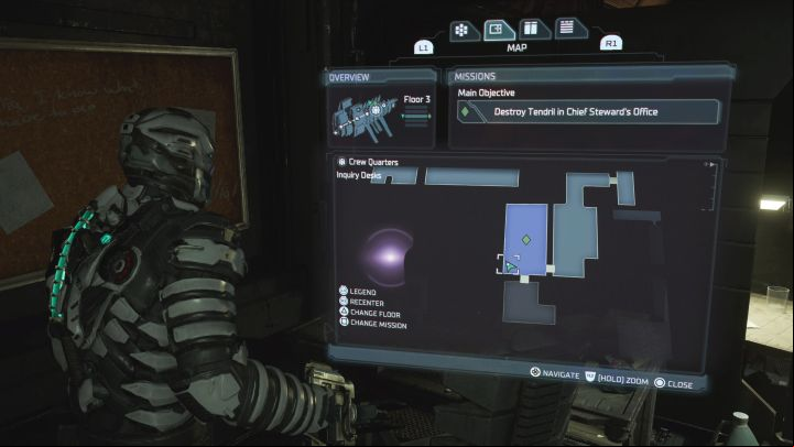 The fragment is in the Chief Steward's Offices section on the Crew Deck - Dead Space Remake: Marker Fragments - list of secrets - Secrets and Collectibles - Dead Space Remake Guide