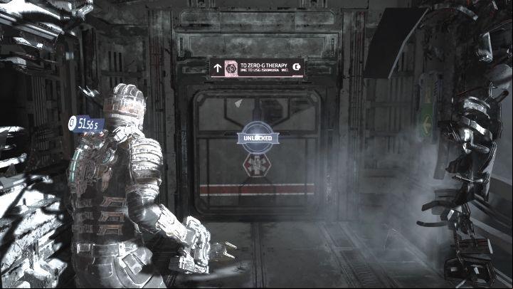 Once on the upper balconies, use Kinesis to move the object, use it to cross over and reach a long corridor - Dead Space Remake: Intensive Care - Main missions - Dead Space Remake Guide