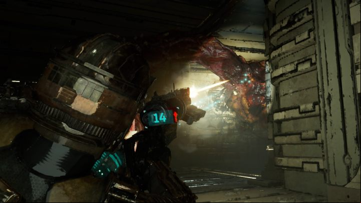 On the way back, Isaac will be grabbed by a giant tentacle - Dead Space Remake: Course Correction - Main missions - Dead Space Remake Guide