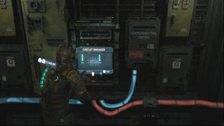 There is a switch behind the fans - Dead Space Remake: Course Correction - Main missions - Dead Space Remake Guide