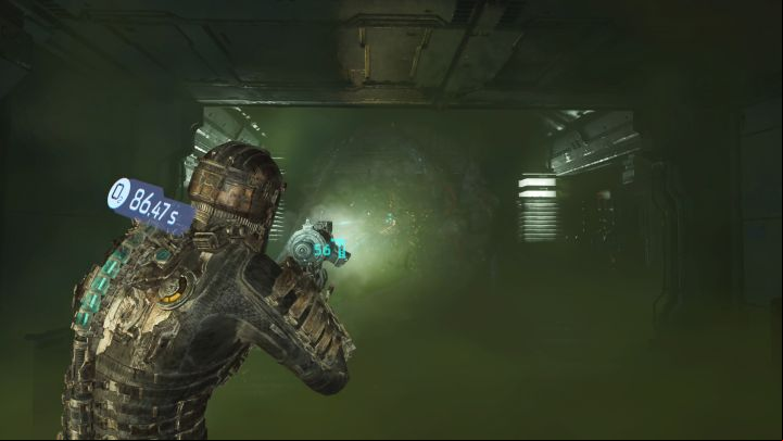 After you fly up, land on the stable ledge - Dead Space Remake: Environmental Hazard - Main missions - Dead Space Remake Guide