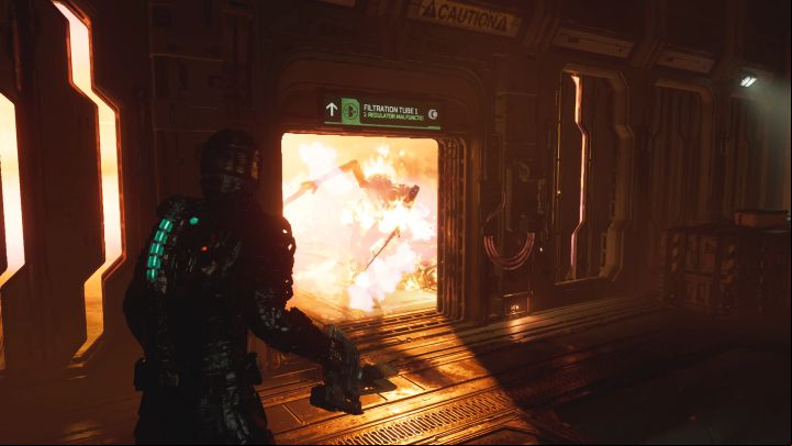 The linear path will lead you to the Filtration Tubes - Dead Space Remake: Environmental Hazard - Main missions - Dead Space Remake Guide