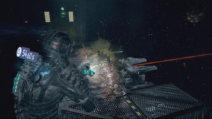 If you fly left, you must destroy the growths to expose the left ADS cannon - Dead Space Remake: Search and Rescue - Main missions - Dead Space Remake Guide