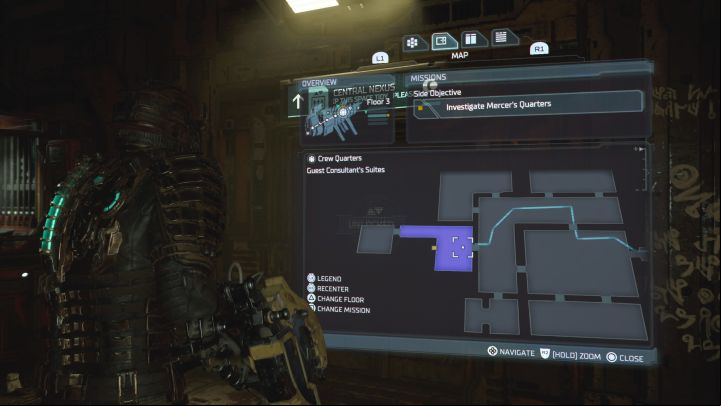 You have to wait until you've advanced to chapter 10 to do the final objective of the mission - this is when you will explore the Crew Deck for the first time - Dead Space Remake: Scientific Methods - Side missions - Dead Space Remake Guide