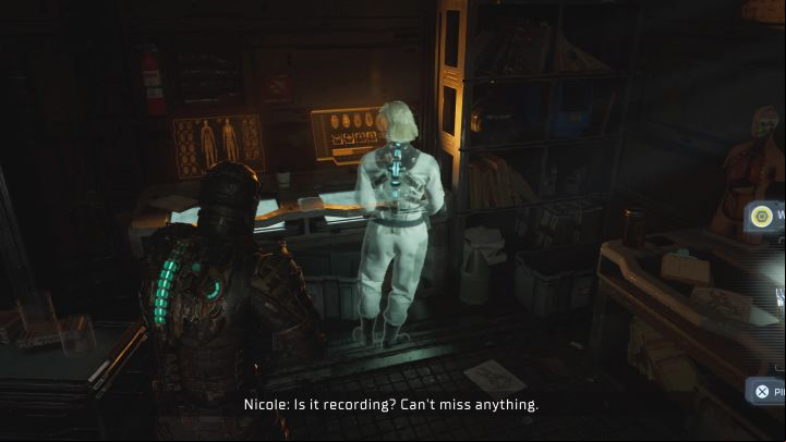 Go to the second room of the quarters and activate the console with Nicole's recording - Dead Space Remake: Scientific Methods - Side missions - Dead Space Remake Guide