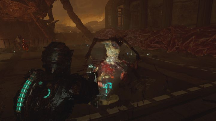 After destroying all the glands, a group of standard necromorphs will appear - Dead Space Remake: How to defeat the final boss Hive Mind? - Bosses - Dead Space Remake Guide