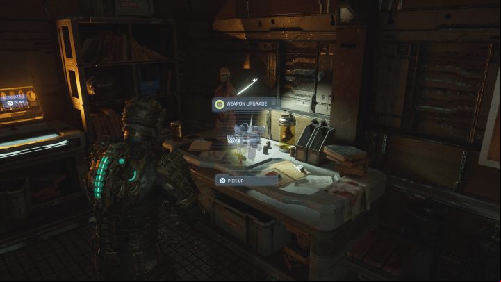The upgrade is in the Guest Consultant's Suites on the Crew Deck (a location visited in Chapter 10) - Dead Space Remake: List of all Weapon Upgrades - Secrets and Collectibles - Dead Space Remake Guide