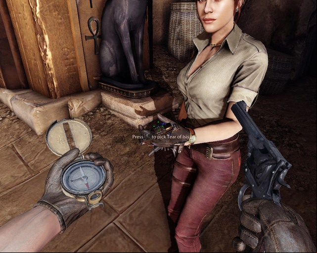 Take the key and insert it into the lock. - Pyramid | Walkthrough - Walkthrough - Deadfall Adventures Game Guide & Walkthrough