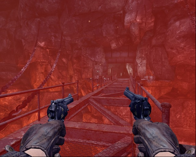 You lower bridges like this one with a switch. - Mines | Walkthrough - Walkthrough - Deadfall Adventures Game Guide & Walkthrough