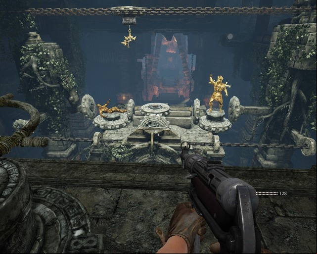 Set the statues as shown. - Xibalba | Walkthrough - Walkthrough - Deadfall Adventures Game Guide & Walkthrough