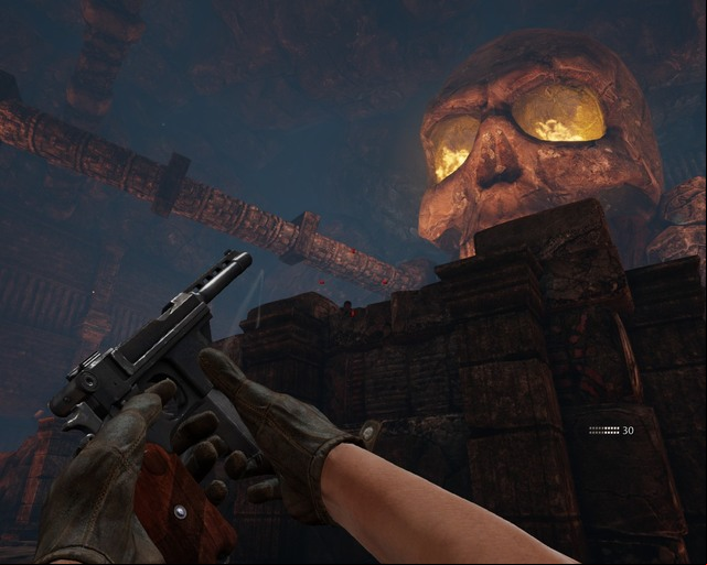 Shoot the professors head. - Xibalba | Walkthrough - Walkthrough - Deadfall Adventures Game Guide & Walkthrough